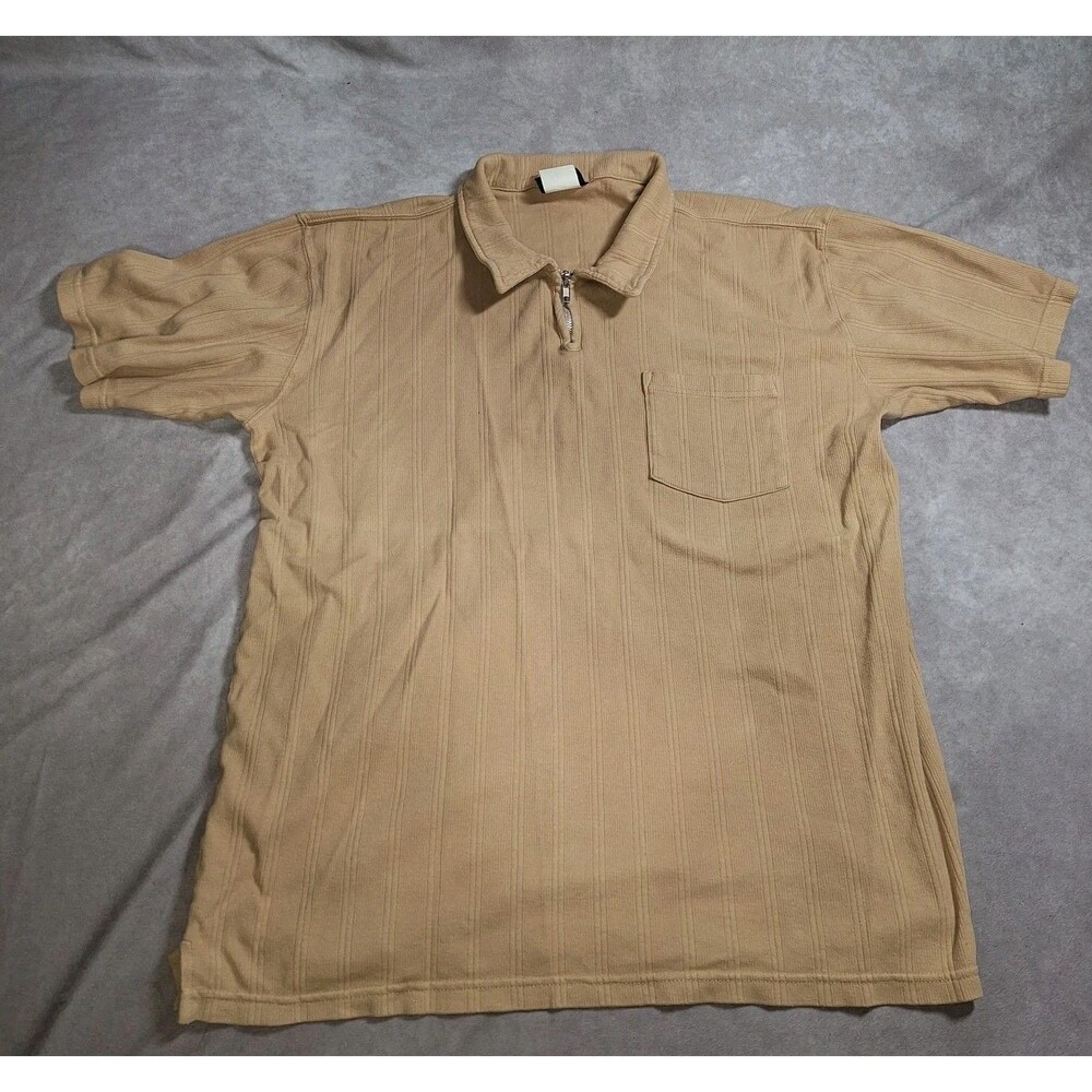 Vintage XL Copa Banana Short Sleeve Polo Type Shirt W/ Zipper & Pocket StyleC112